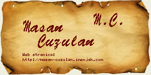 Mašan Ćuzulan vizit kartica